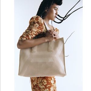 NWOT ZARA FABRIC TOTE